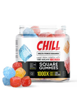 Chill Plus Delta Force Squares Gummies